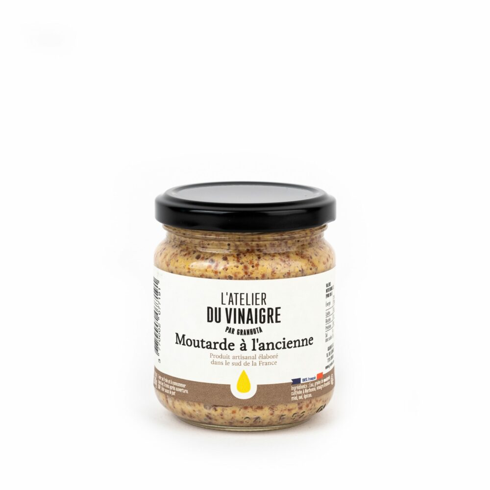 MOUTARDE A L'ANCIENNE EN GRAINS - VINAIGRERIE GRANHOTA